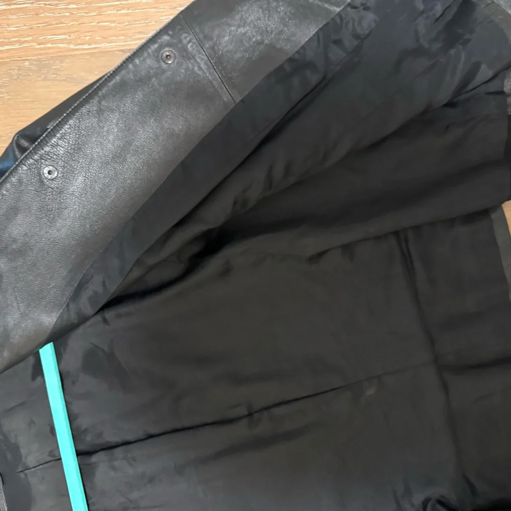 Anne Klein Black Leather Jacket - Picture 3 of 5